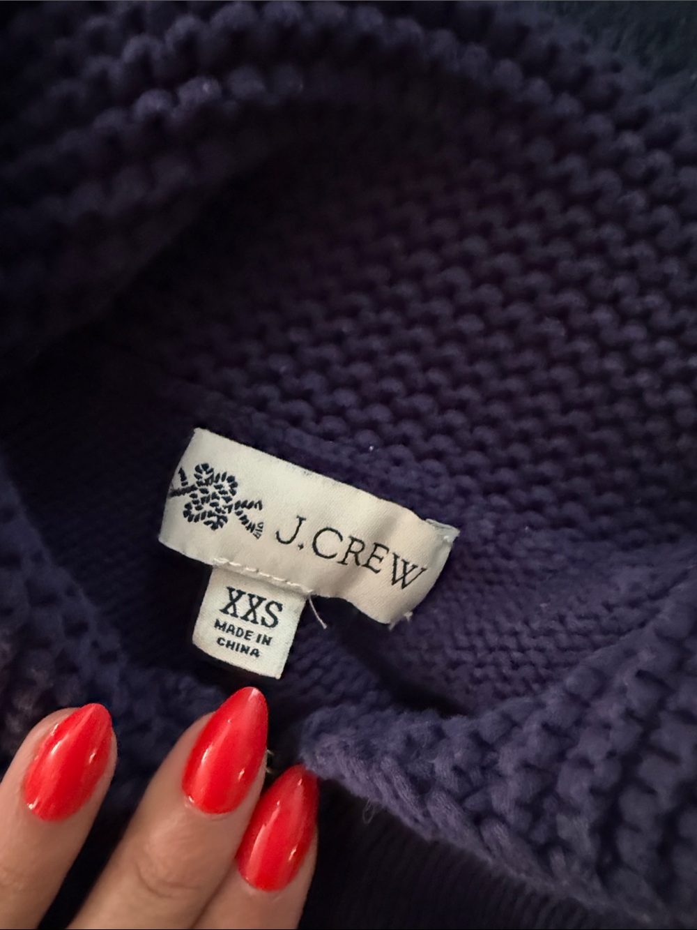 J. Crew Lobster Sweater-Jacket- Navy - Picture 5 of 6